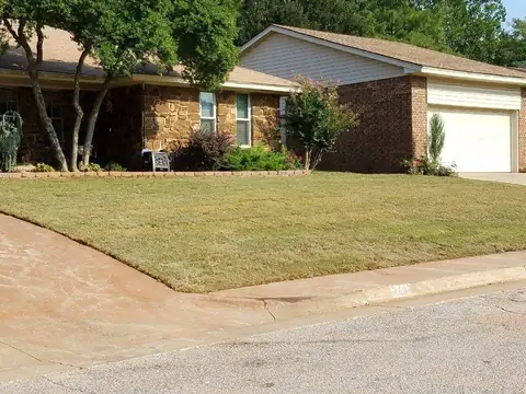 Finished lawn and driveway after the work